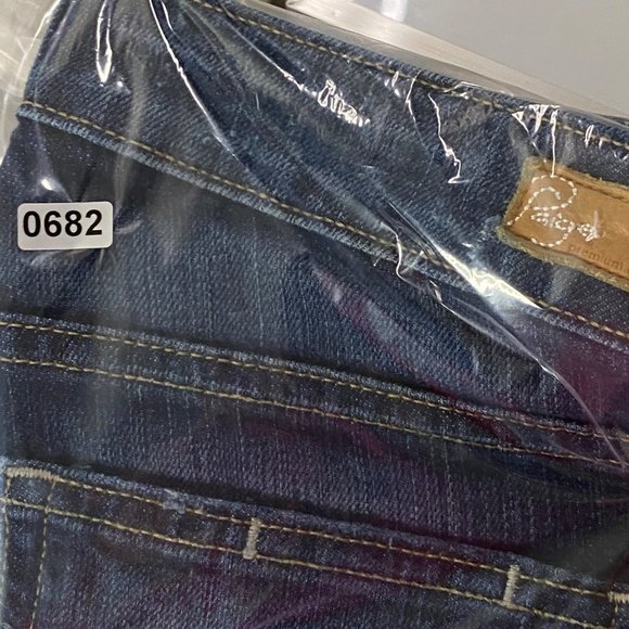 Paige Premium‎ Denim Women’s Jimmy Jimmy Jeans Size 25 Distressed Pants Blue - Picture 16 of 16